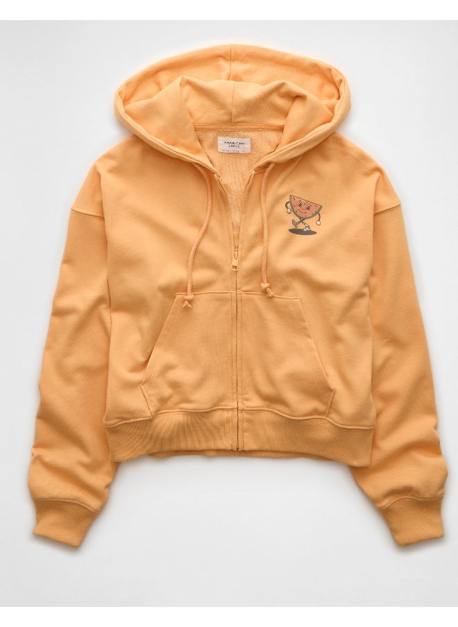 American Eagle - AE Fleece Zip-Up Hoodie - Image 1