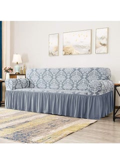EVORY HOME Sofa Cover Jacquard 4-Pieces Set of 7-Seater (3+2+1+1) Super Stretchable Anti-Wrinkle Slip Resistant Furniture Protector  - Image 5