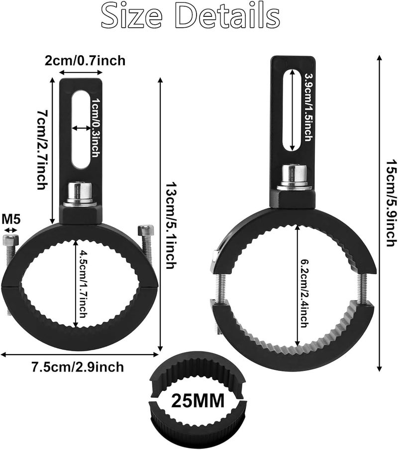 Ourbest Motorcycle Spotlight Mount Brackets - Image 3