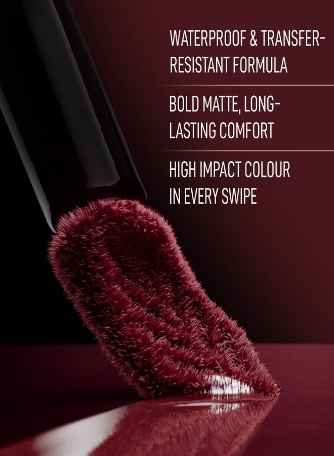 RENEE Stay With Me Matte Transferproof Liquid Lipstick- Play of Clay | Waterproof & Smudge-proof | Bold Pigment, Lightweight & Long-lasting | With Hyaluronic Acid & Vitamin E | 6 ml - Image 3