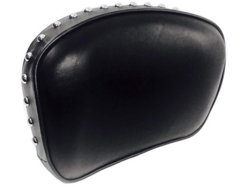 Eagle Skull Heritage Classic Style Stud Studded Low Bucket Rear Passenger Backrest Pad for Harley Davidson Softail Fat Boy Dyna Street Bob Sportster Iron 883 Sissy Bar Pads Back Rest Sissybar Upright REF 52348-97 - Image 1