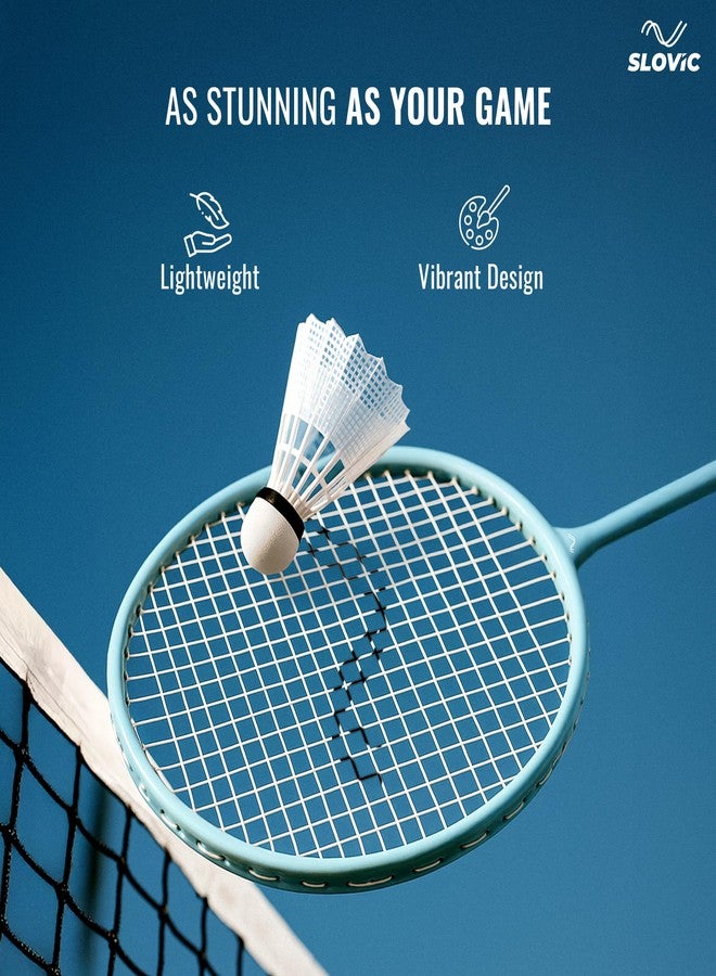 Slovic Badminton Racket for Men & Women | Lightweight Racket with Nylon String Net & Cover | Ergonomic Handle with G3 Size Grip | Badminton Racket Ideal for Beginners & Intermediates - Image 3