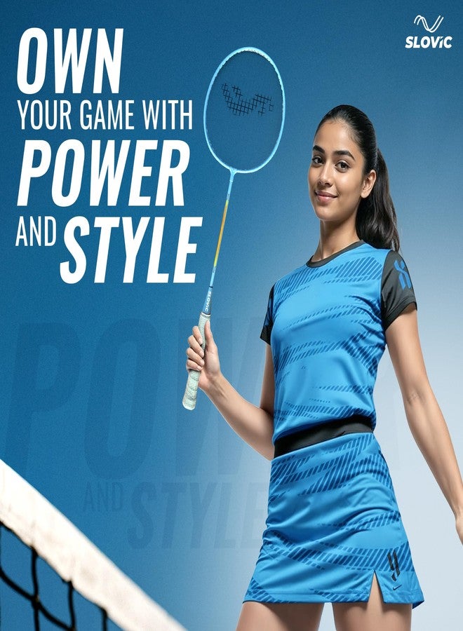 Slovic Badminton Racket for Men & Women | Lightweight Racket with Nylon String Net & Cover | Ergonomic Handle with G3 Size Grip | Badminton Racket Ideal for Beginners & Intermediates - Image 4