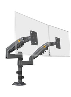 NB NORTH BAYOU Dual Monitor Arm Dual Monitor Stand for Two 17" to 27" Screens with Load Capacity 4.4~19.8lbs for Each Monitor, VESA 75x75 & 100x100, Full Motion Dual Monitor Desk Mount, Black | H180  - Image 1