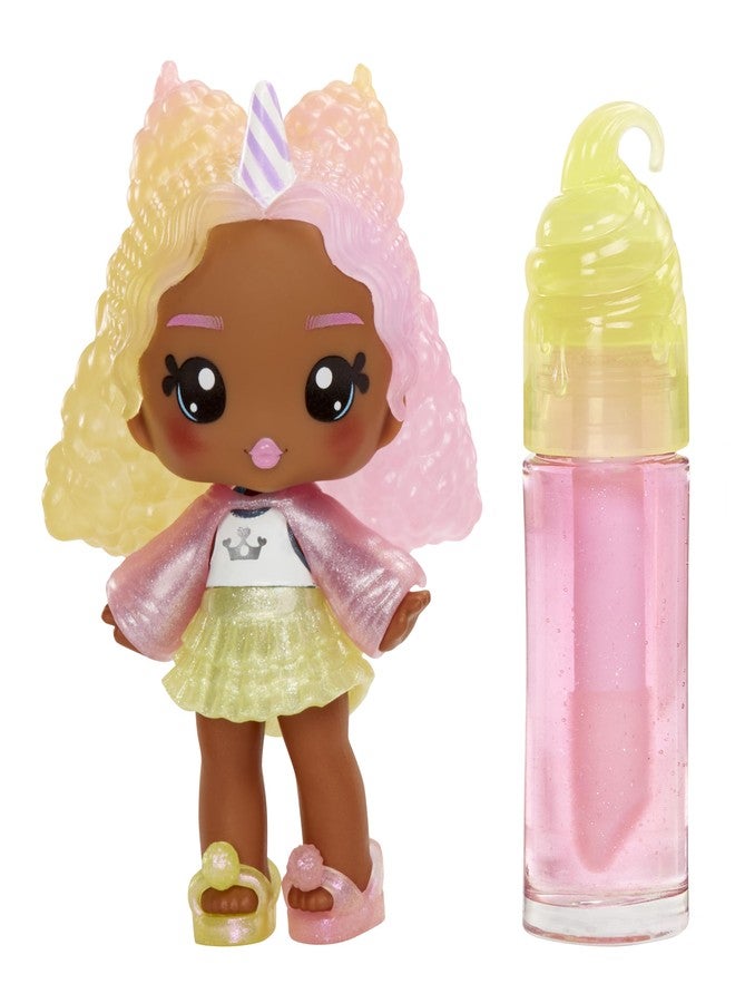 Yummiland Lip Gloss Doll - Nia Candy Fluff, with DIY Lip Gloss Kit, Ages 4+ - Image 3