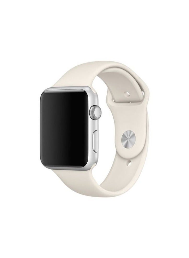 TWEGGON Apple Watch band 45MM/44MM/42MM/49MM Silicone Strap for Apple Watch All Series Starlight - Image 1