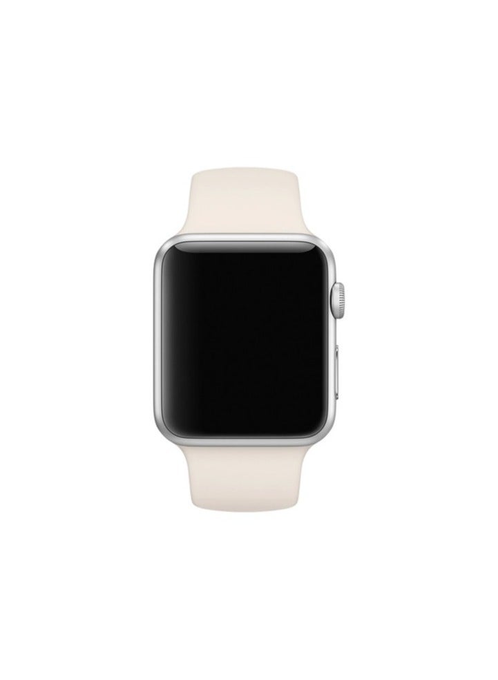 TWEGGON Apple Watch band 45MM/44MM/42MM/49MM Silicone Strap for Apple Watch All Series Starlight - Image 4
