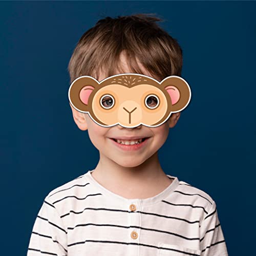 Festiko® Monkey Theme Eye Masks (6 Pcs), Monkey Theme Party Supplies, Return Gifts for Kids, Monkey Theme Party Items, Eye Masks for Kids, Monkey Eye Masks - Image 4