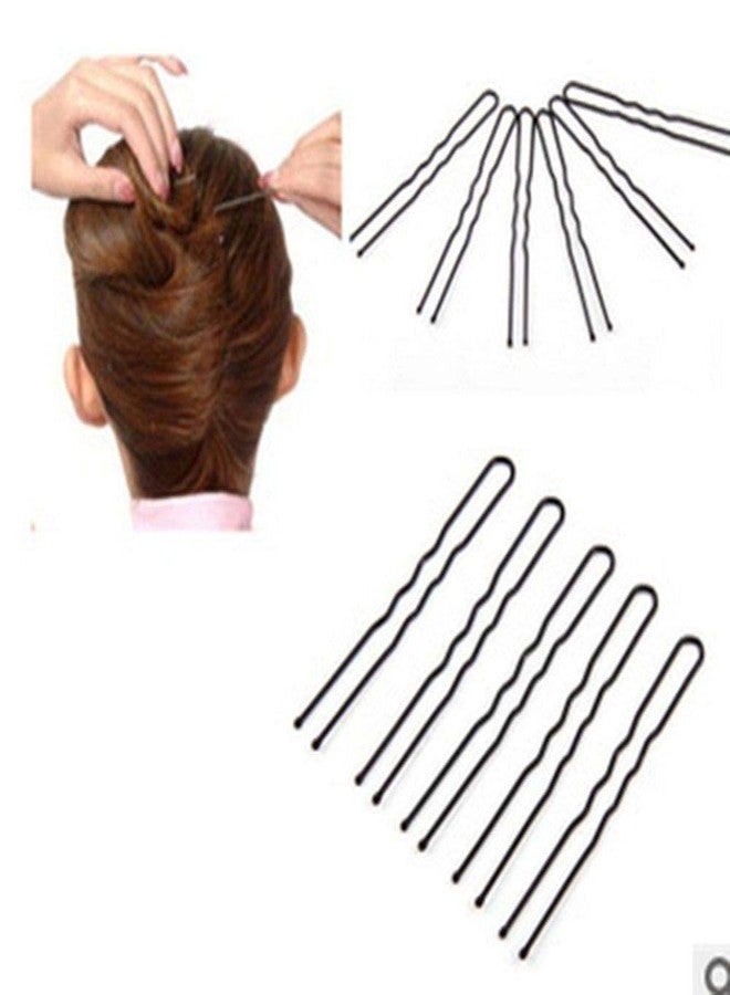 HRBS Combo of U Shape Juda Pins and Wavy Bobby Pins, Metal, 5.5 cm Long, 45 pcs U pins and 45 pcs Bobby Pins - Image 5