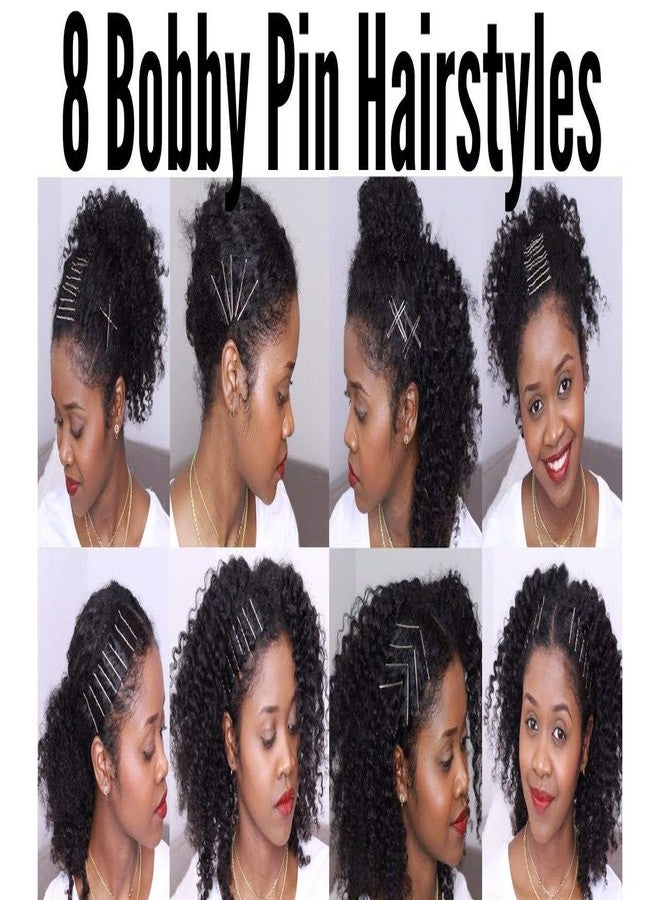 HRBS Combo of U Shape Juda Pins and Wavy Bobby Pins, Metal, 5.5 cm Long, 45 pcs U pins and 45 pcs Bobby Pins - Image 4