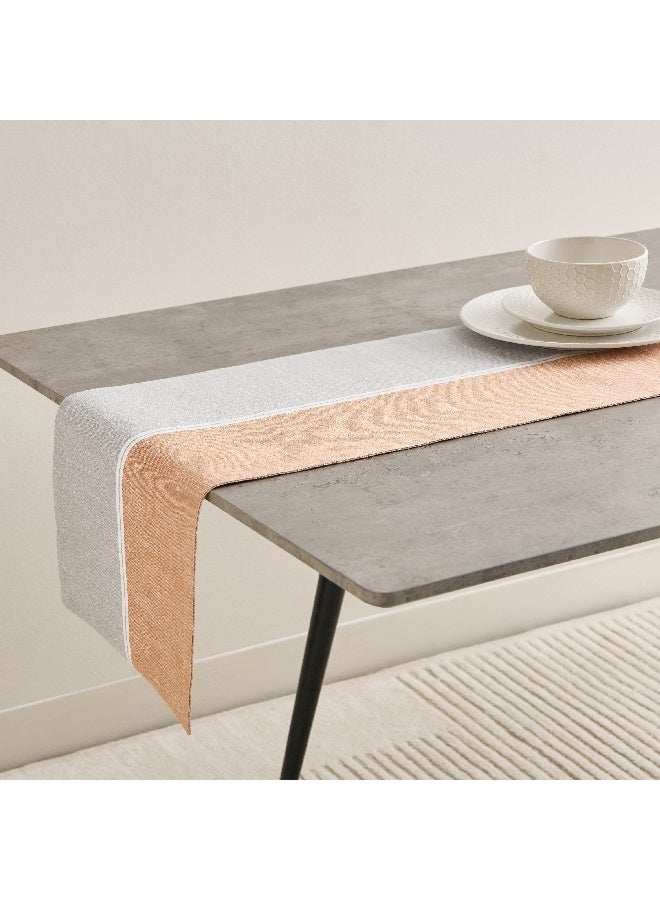 Home Box Harley Maze Ribbed Table Runner 33 x 180 cm  - Image 1