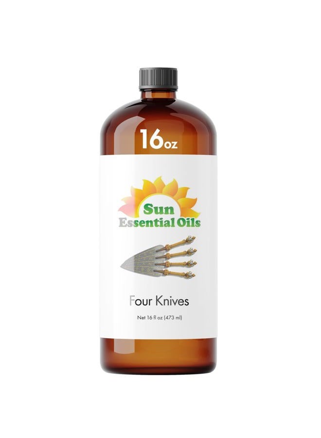 Sun Essential Oils Four Knives Essential Oil 16oz for Aromatherapy, Diffuser, Candles, Soaps, lotions, or shampoos, DIY - Image 1