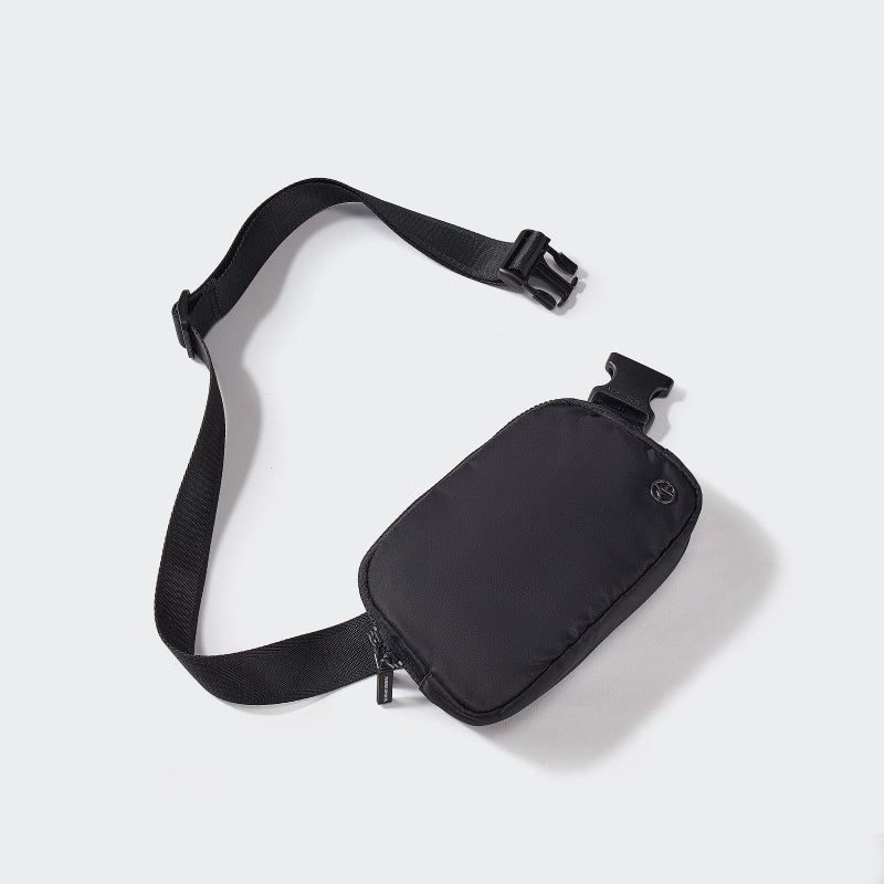 Pander Two Way Zipper Fanny Pack Nylon Everywhere Belt Bag for Women, Water Repellent Waist Packs, Crossbody Bags with Adjustable Strap (Black). - Image 2