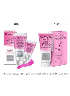 NAMYAA Hair Removal Cream for Intimate Skin women 60gm with After Wax Soothing Serum with Vitamin C 30gm  - Image 2