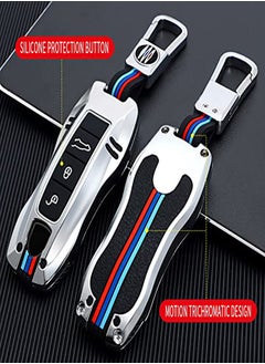Excefore Car Key Fob Case Cover Key Fob Protector Shell Remote Control Cover for Cayenne macan Palamela Smart Key  - Image 2