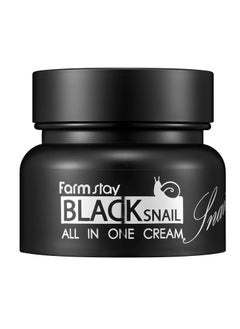 FARMSTAY FARMSTAY Black Snail All In One Cream - Snail Mucin Cream for Firm, Hydrated Skin - Tones Skin and Targets Wrinkles - Improves Elasticity - 2.5 oz  - Image 1
