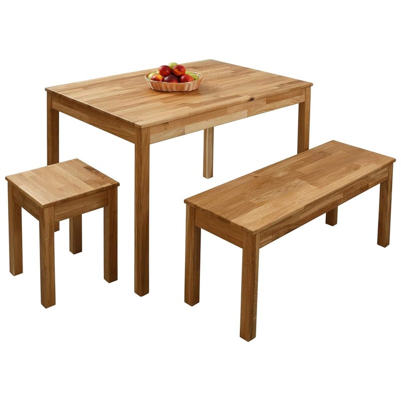 Carpentray carpentray Store 100cm Long Solid Sheesham Wood Dining Bench for Living Room Living Room Bench for Study Home Furniture Light Brown  - Image 4
