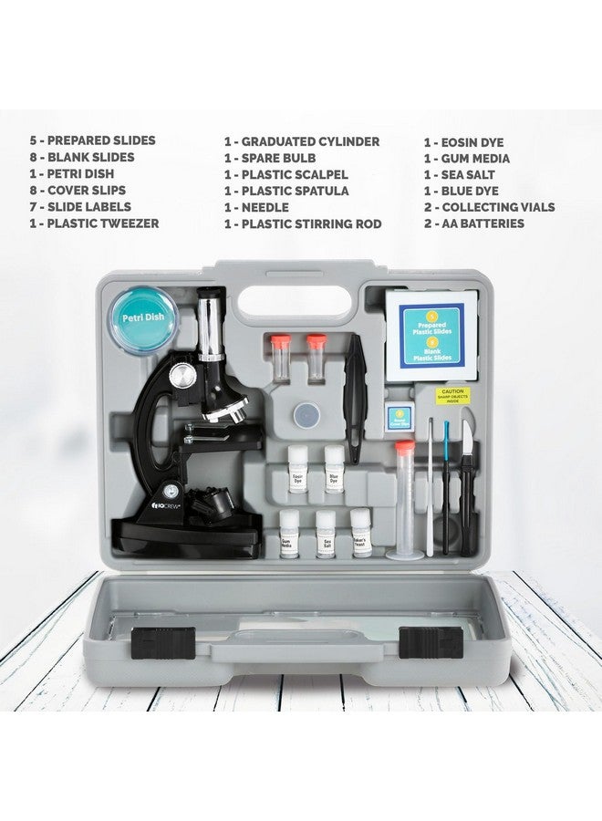 AmScope M30 Series 52-Piece STEM Microscope Kit for Kids - Monocular, Portable Compound Microscope for Kids - Includes Petri Dish, Slides & More - Black - Image 5