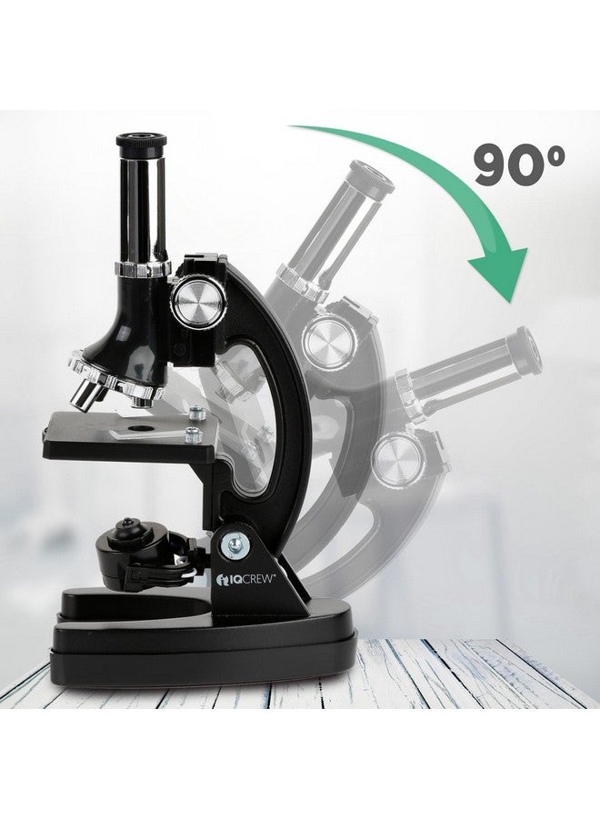 AmScope M30 Series 52-Piece STEM Microscope Kit for Kids - Monocular, Portable Compound Microscope for Kids - Includes Petri Dish, Slides & More - Black - Image 2