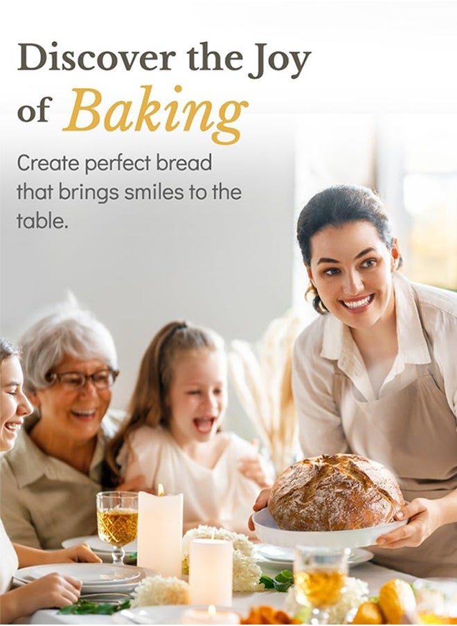 Garlo - Bread Proofing Basket, Sourdough Bread Baking Supplies, Round 9 Inch Sourdough Starter Kit, Proofing Basket for Bread Baking, Bread Making Supplies Tools, Basket Gift Set - Image 1