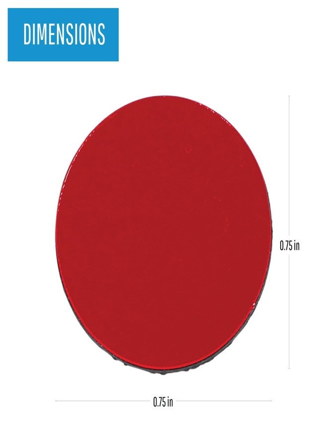 MasterVision Magnetic Color Coding Dots, 3/4 Inch Diameter, Red, Pack of 20 (FM1604) - Image 2