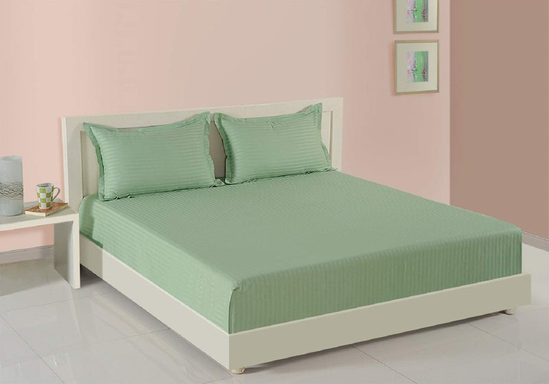 Swayam Cotton 1 Single Duvet Cover | Rajai Cover | Quilt Cover | Comforter Cover | Green | Plain - Image 2