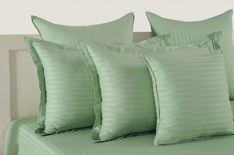 Swayam Cotton 1 Single Duvet Cover | Rajai Cover | Quilt Cover | Comforter Cover | Green | Plain - Image 3