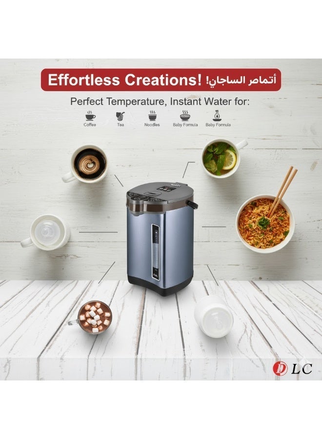 LC 5L Electric Thermo Pot 1430W Hot Water Dispenser With Auto Pump & Cup Touch Switch, 2 Years Warranty, Blue - DLC-57201 - Image 3