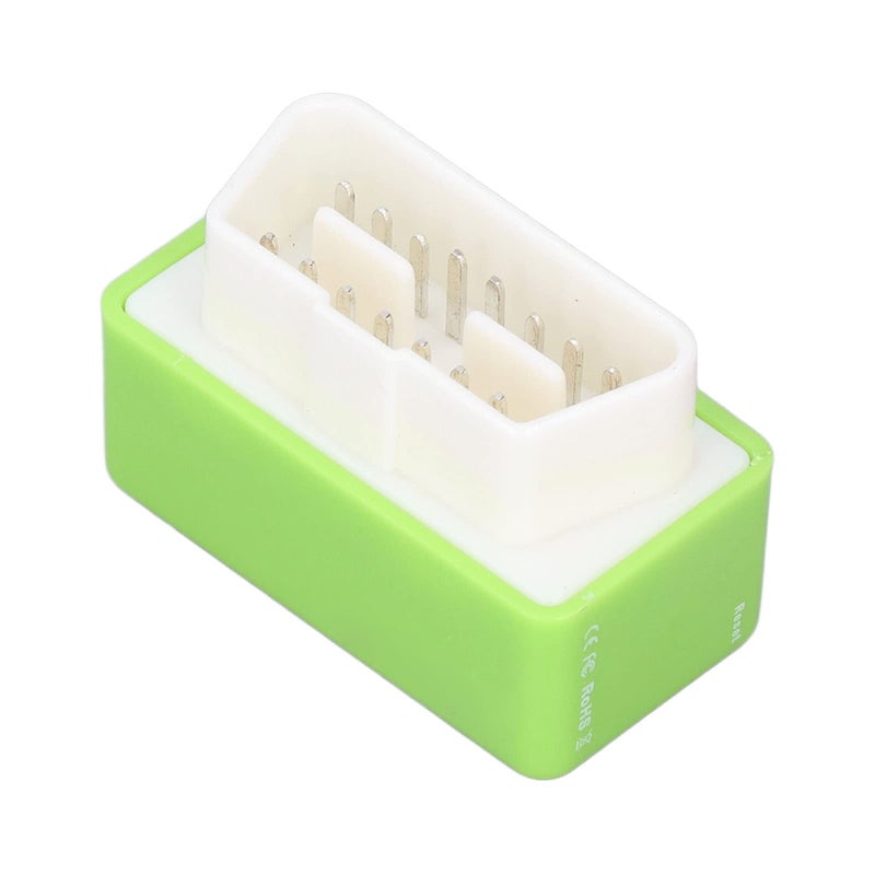 RANNYY OBD2 ECO Fuel Chip Tuning Box,OBD2 ECO Fuel Save Power Chip Tuning Box 15% Green ABS Universal for Cars Since 1996 - Image 1