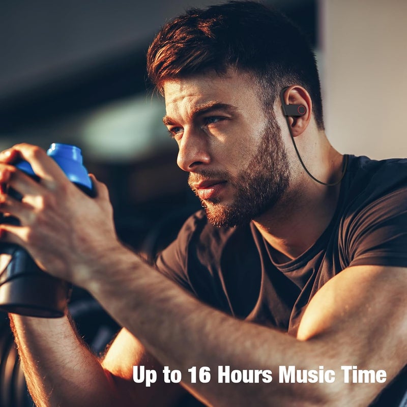 Boean Headphones for Sport, HD Bass+ Sound Wireless Headphones with IPX7 Waterproof Bluetooth V5.3 Running Headphones with 15H Playtime, Sound Isolation Headphones - Image 5