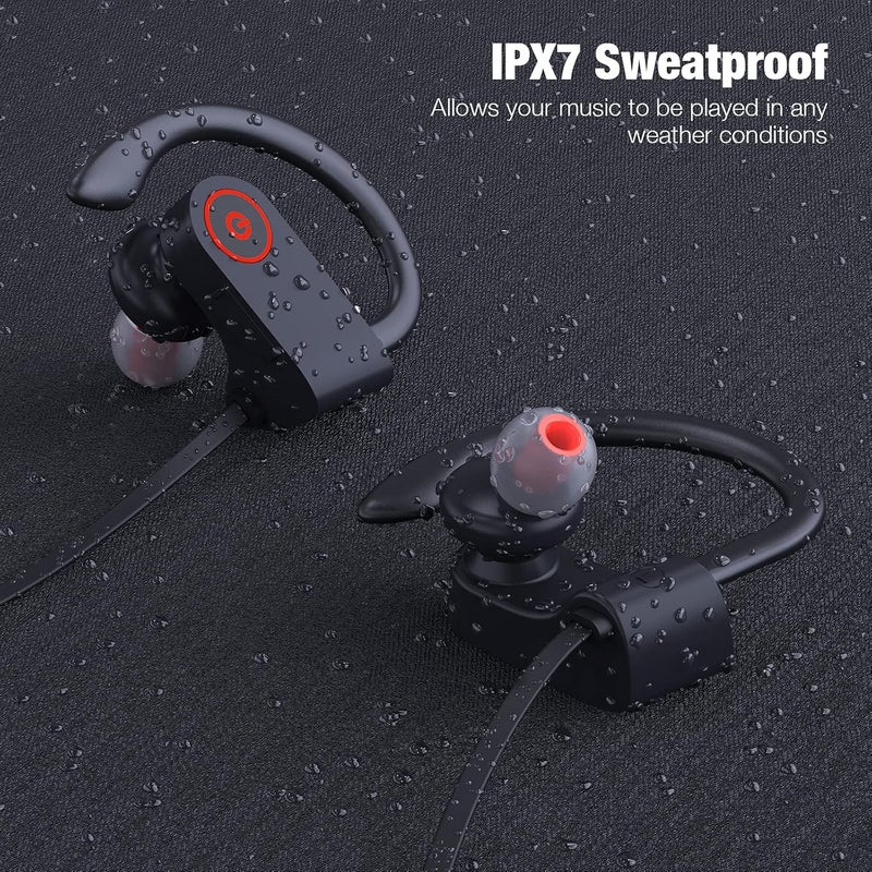 Boean Headphones for Sport, HD Bass+ Sound Wireless Headphones with IPX7 Waterproof Bluetooth V5.3 Running Headphones with 15H Playtime, Sound Isolation Headphones - Image 4