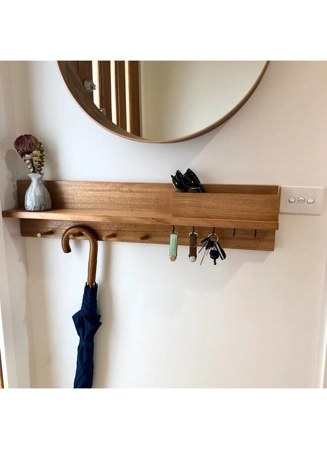 Home Gallery Organiser Shelf With Hook Key Holder 55cm cm  - Image 2