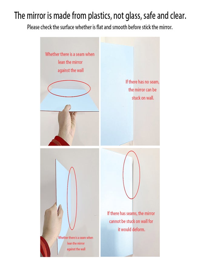 Home Use Soft Acrylic Mirror Wall Decoration Waterproof Broken-Resistant High Definition Reflective Mirror - Image 5
