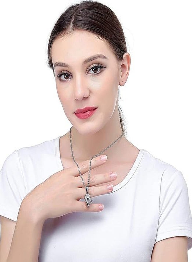 هدايا عيد الحب الخاصة من ليلا، هدية مثالية للأزواج، قلادة على شكل قلب حب مكونة من قطعتين، سلسلة قلادة متطابقة على شكل قلب حب، قلادة "أحبك" على شكل أحجية، مناسبة للجنسين. - Image 2