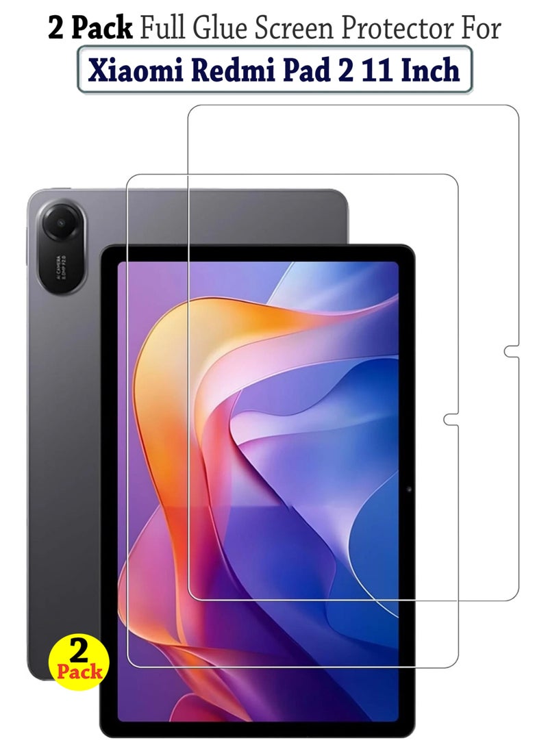2 Pack Xiaomi Redmi Pad 2 11 Inch Premium Tempered Glass Screen Protector for Xiaomi Redmi Pad 2 11 Inch With Installation Kit  - Image 1