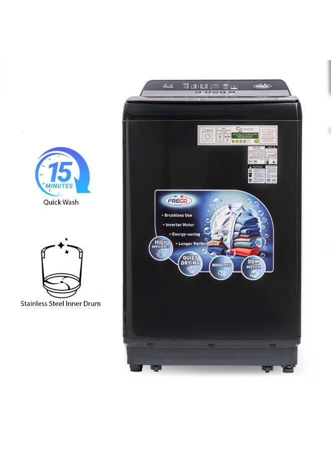 Frego 12 Kg Semi Automatic Top Load Washing Machine | Direct Drive Motor | Inverter Technology - Image 5