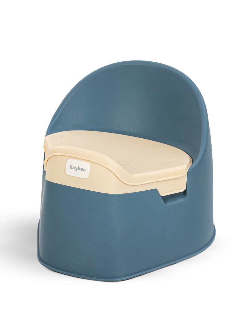 BAYBEE - Baby Potty Training Seat For Kids Baby Potty Seat Chair With Closing Lid And Removable Tray Potty Trainer Seat For Toddlers Potty Seat For Baby 0 To 3 Years Child Boys Girls Blue - Image 1