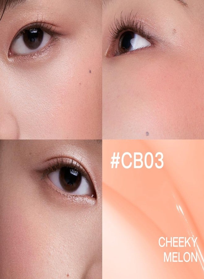 INTO YOU Cream Blush Air Cushion for Cheeks Eyes, Moisturizing, Lightweight, Dewy Finish Face Makeup, Long Wearing, Buildable, Blendable, Pigmented Liquid Blush, for All Skin Tones, Cheeky Melon - Image 3