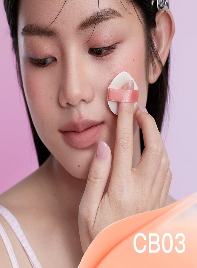 INTO YOU Cream Blush Air Cushion for Cheeks Eyes, Moisturizing, Lightweight, Dewy Finish Face Makeup, Long Wearing, Buildable, Blendable, Pigmented Liquid Blush, for All Skin Tones, Cheeky Melon - Image 2