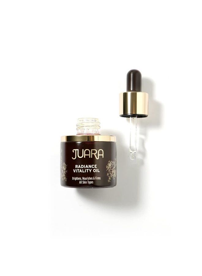 Juara – Radiance Vitality Oil | Deluxe Moisturizing Facial Treatment for All Skin Types | Anti-Aging Formula | Softens, Brightens, Nourishes, Hydrates | Cruelty Free, Paraben & Sulfate Free | 1 oz. - Image 1