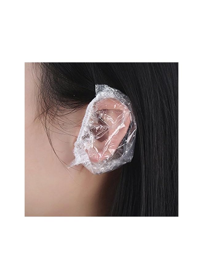 Sanbo - Disposable Ear Covers Waterproof Elastic Hair Dyer Ear Protector Caps Bath Shower Salon Ear Cover For Hair Dye Bathing Shower Beauty Earmuffs Spa Home Hotel Hair Salon - Image 1