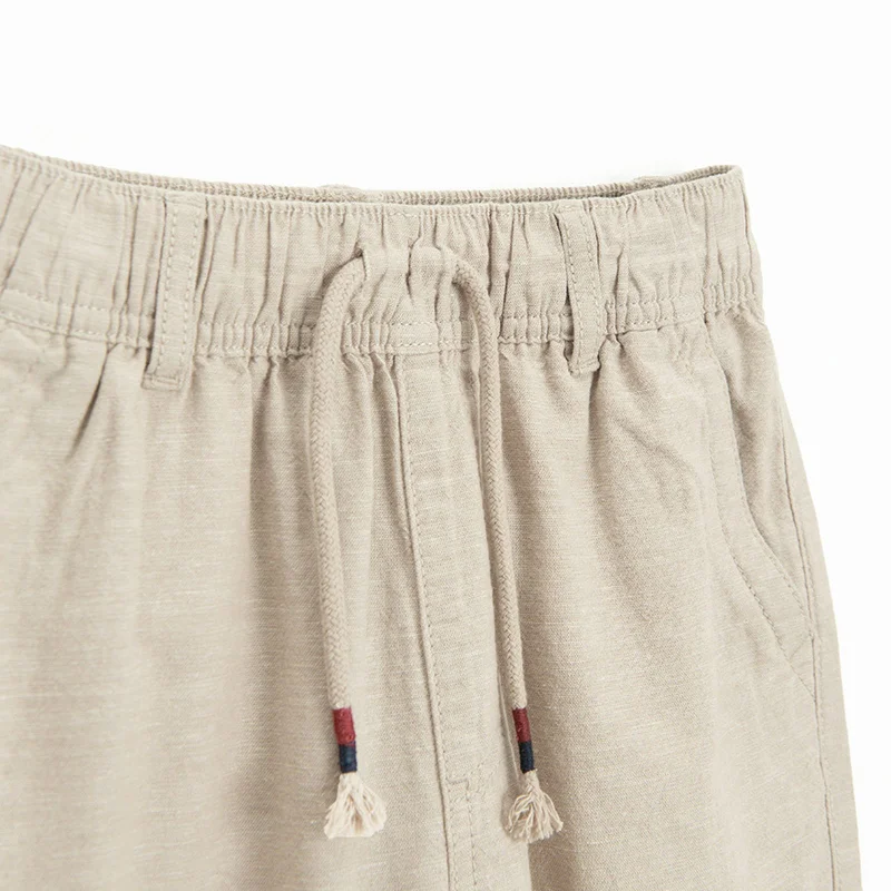 Cool Club بنطلون بيج كتان وقطن