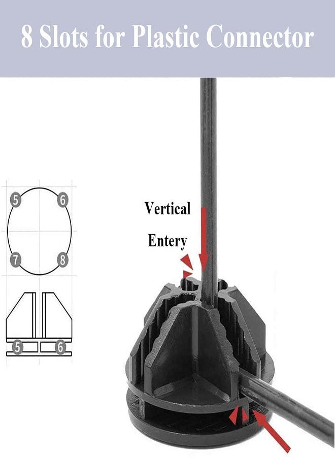طقم سياج ألعاب الحيوانات الأليفة DIY للأرانب والكلاب الصغيرة مع باب سياج معدني قابل للفك للحديقة داخلي وخارجي رف تخزين معدني (29 لوحة شبكة) - Image 5