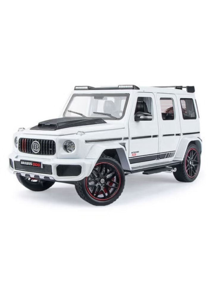 Dream Zone نموذج سيارة مرسيدس بنز برابوس G800 المصنوعة من سبائك معدنية بمقياس 1:24 (أبيض) - Image 1