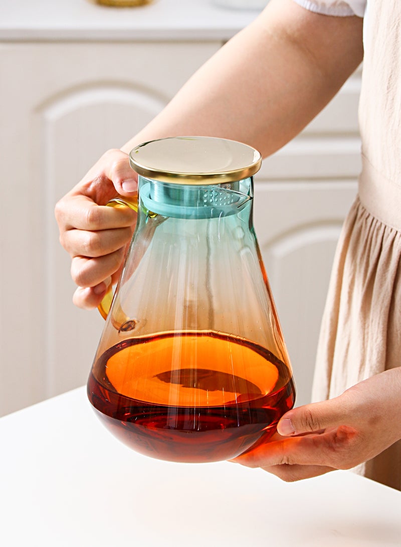 Shuer Light Luxury Glass Big Belly Kettle And Cup Set Household Nordic One Pot And Four Cups  - Image 1