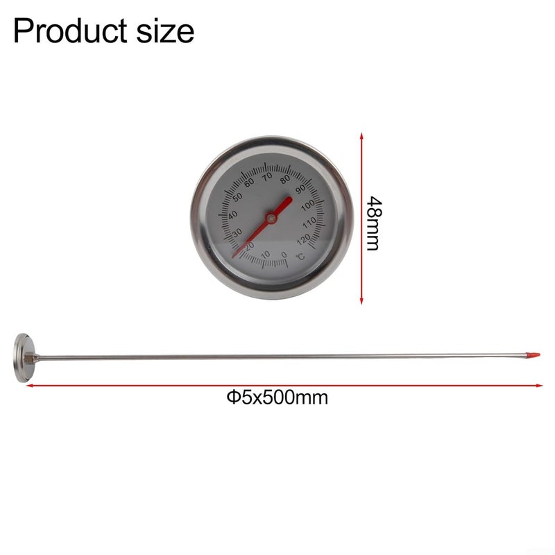 Compost Thermometer with 19.7 Inch Stainless Steel Probe for Garden Soil Testing - Image 3