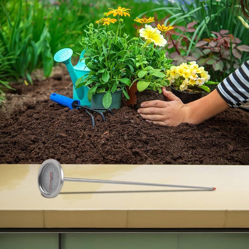 Compost Thermometer with 19.7 Inch Stainless Steel Probe for Garden Soil Testing - Image 4