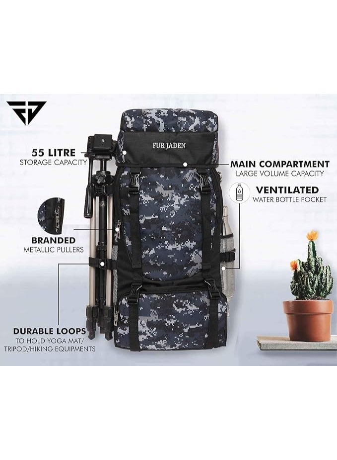 Fur Jaden 55 LTR Rucksack Travel Backpack Bag for Trekking, Hiking with Shoe Compartment - Image 5