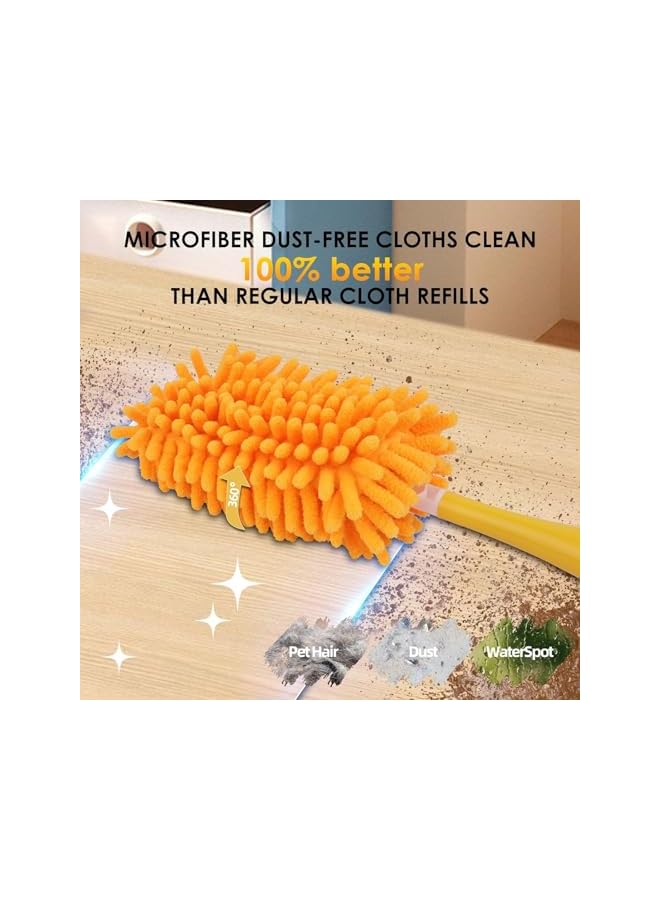 promass Dusters for Swiffer - Reusable Duster Refill Compatible with Swiffer Hand Duster, 360 Heavy Duty Dusters Refills 8 Pack, Duster for Cleaning High Ceiling, Blinds(Handle is Included） - Image 3
