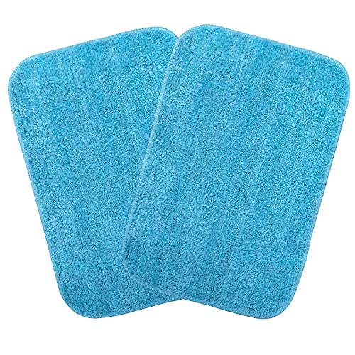MODERN FAB Modern 2 Piece mats with Anti Skid Rubber BackingColour Aqua,Size(40 x 60 cm) Set of 2 Piece - Image 2